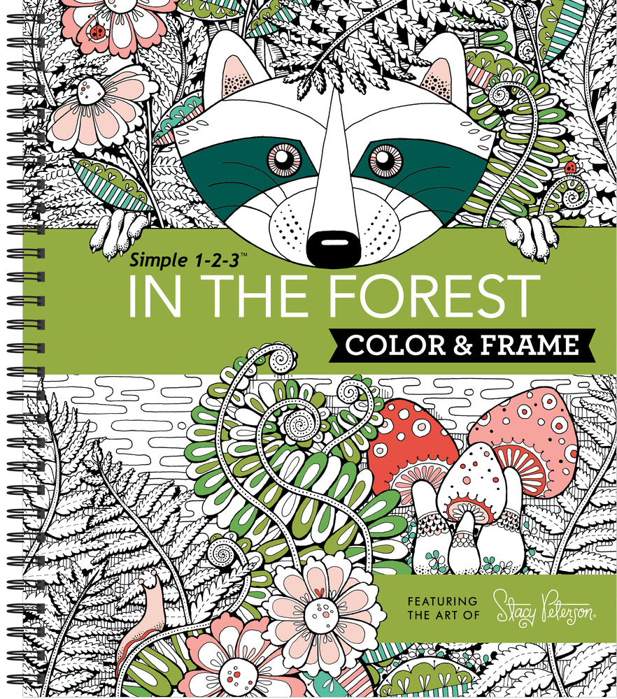 Book cover for Color & Frame - In the Forest (Adult Coloring Book)