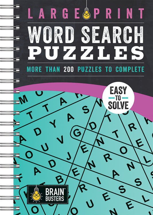 Book cover for Large Print Word Search Puzzles Teal: Over 200 Puzzles to Complete