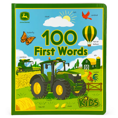 Book cover for John Deere Kids 100 First Words