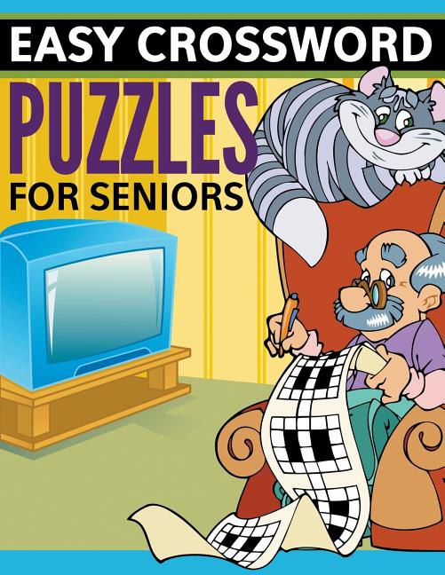 Book cover for Easy Crossword Puzzles For Seniors: Super Fun Edition