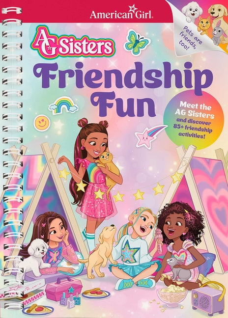 Book cover for AG Sisters: Friendship Fun: Meet the American Girl Sisters and Discover 85+ Friendship Activities
