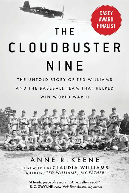 Book cover for The Cloudbuster Nine: The Untold Story of Ted Williams and the Baseball Team That Helped Win World War II