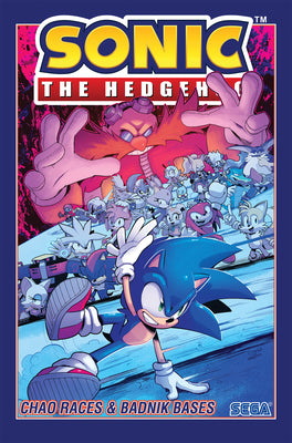 Book cover for Sonic the Hedgehog, Vol. 9: Chao Races & Badnik Bases