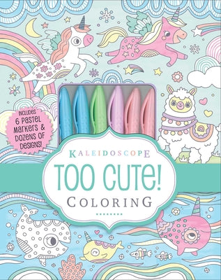 Book cover for Kaleidoscope: Too Cute! Coloring
