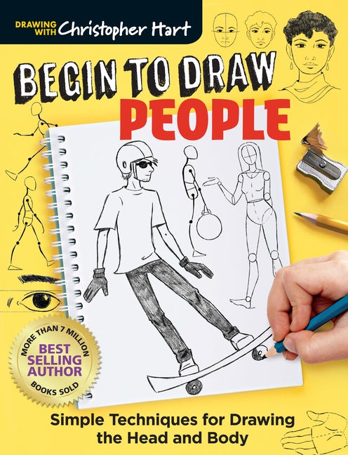 Book cover for Begin to Draw People: Simple Techniques for Drawing the Head and Body