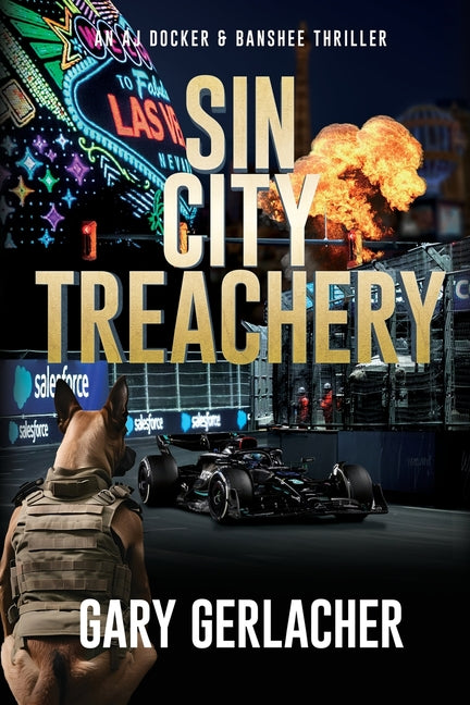 Book cover for Sin City Treachery: An AJ Docker and Banshee Thriller