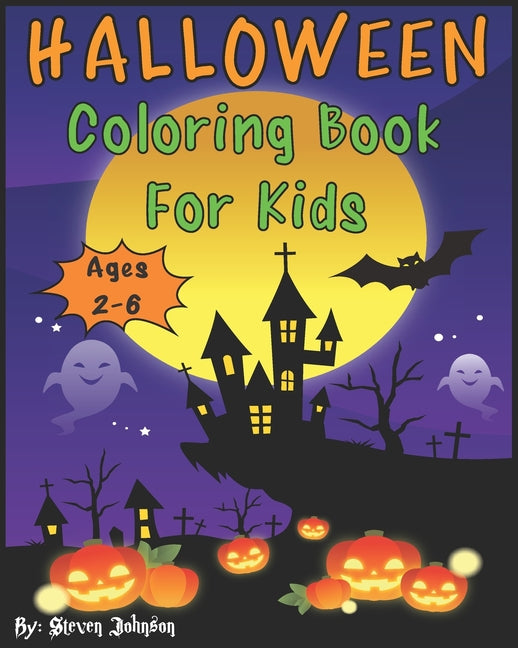 Book cover for Halloween Coloring Book For Kids: Ages 2-6