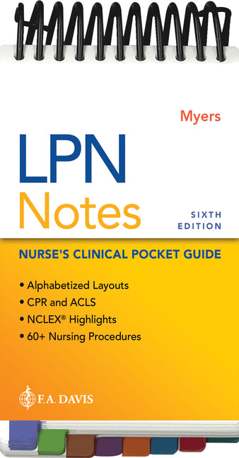 Book cover for LPN Notes: Nurse's Clinical Pocket Guide