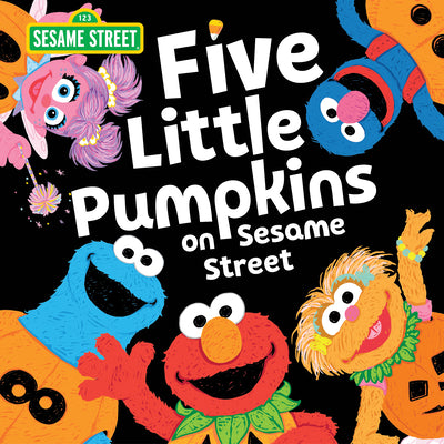 Book cover for Five Little Pumpkins on Sesame Street