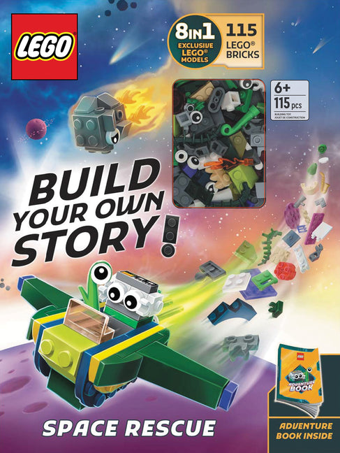 Book cover for Lego(r) Books. Build Your Own Story! Space Rescue
