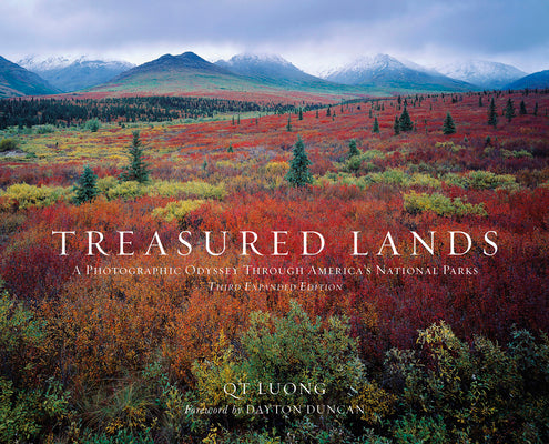 Book cover for Treasured Lands: A Photographic Odyssey Through America's National Parks, Third Expanded Edition
