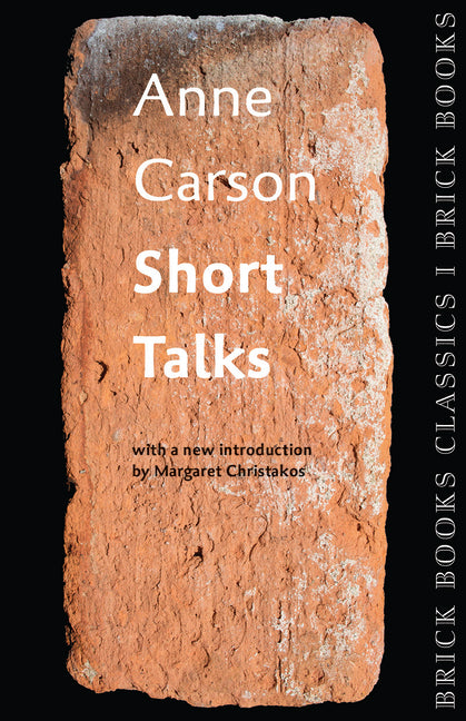 Book cover for Short Talks: Brick Books Classics 1
