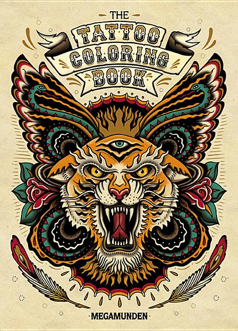 Book cover for The Tattoo Coloring Book: Coloring Book for Adults [With 2 Pull-Out Posters]