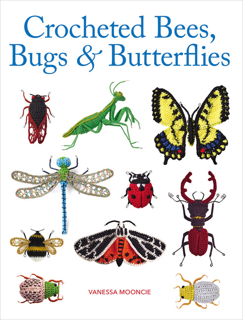 Book cover for Crocheted Bees, Bugs & Butterflies