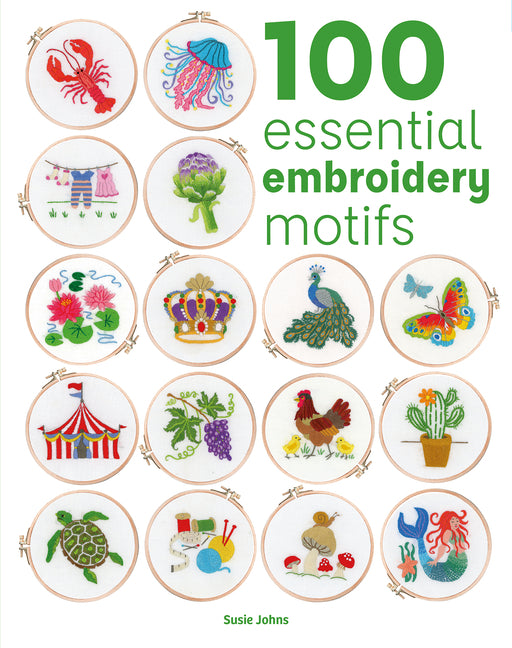 Book cover for 100 Essential Embroidery Motifs