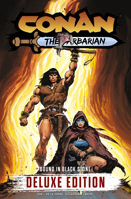 Book cover for Conan the Barbarian Vol. 1: Bound in Black Stone Deluxe Edition