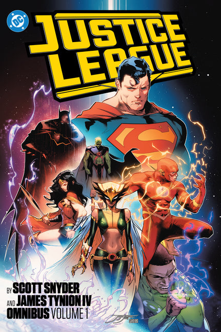 Book cover for Justice League by Scott Snyder and James Tynion IV Omnibus Vol. 1