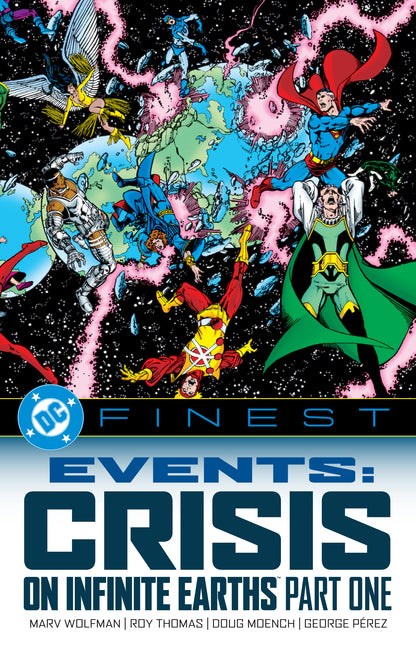 Book cover for DC Finest: Events: Crisis on Infinite Earths Part One
