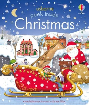Book cover for Peek Inside Christmas: A Christmas Holiday Book for Kids