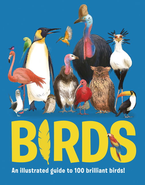 Book cover for Birds: An Illustrated Guide to 100 Brilliant Birds