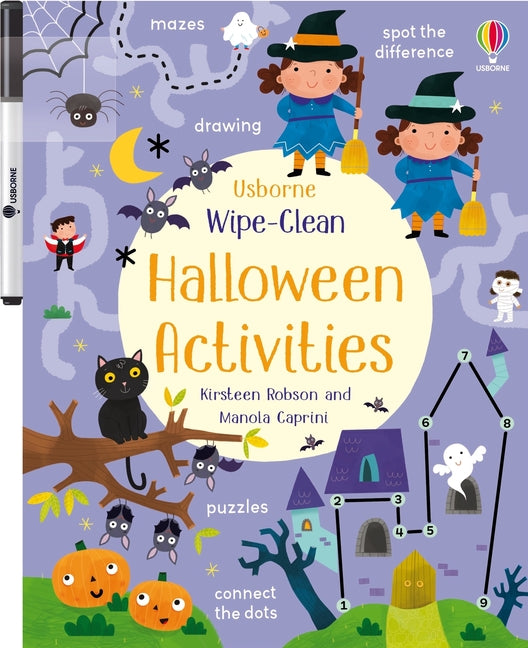 Book cover for Wipe-Clean Halloween Activities: A Halloween Book for Children