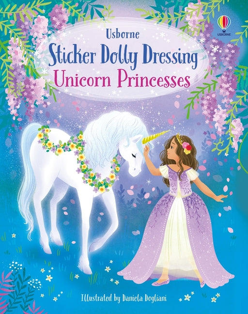 Book cover for Sticker Dolly Dressing Unicorn Princesses