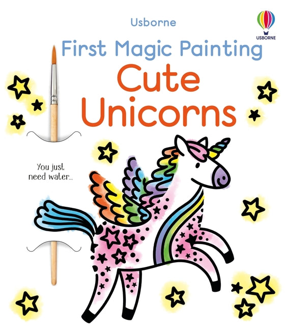 Book cover for First Magic Painting Cute Unicorns
