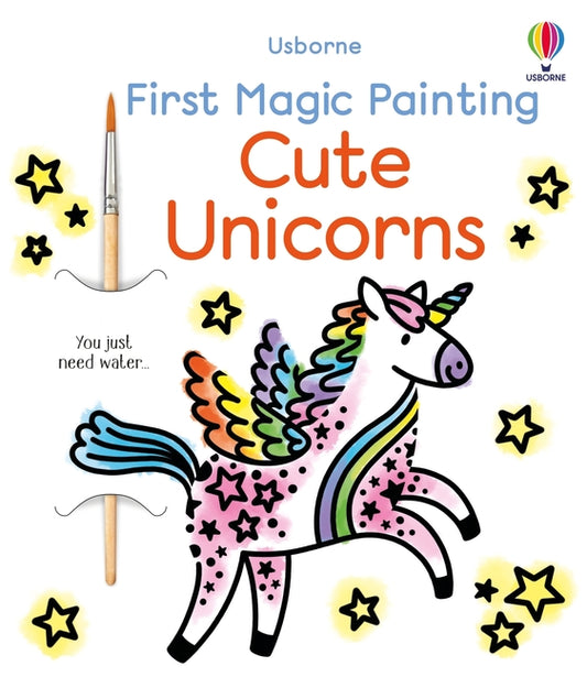 Book cover for First Magic Painting Cute Unicorns
