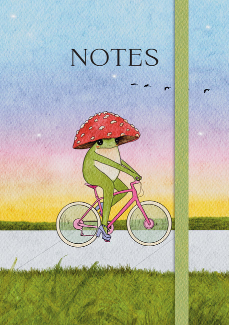 Book cover for Little Frog Notebook: A Beautiful 160-Page Lined Notebook Featuring the Internet's Beloved Mushroom Frog, from the Artist Maybell Eequay