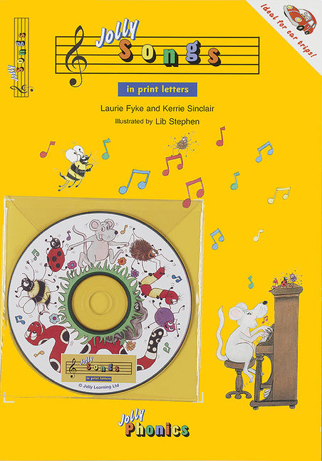 Book cover for Jolly Songs: Book & CD in Print Letters (American English Edition)