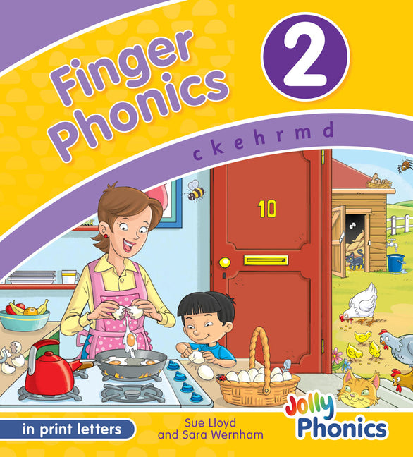 Book cover for Finger Phonics Book 2: In Print Letters (American English Edition)