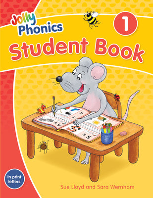 Book cover for Jolly Phonics Student Book 1: In Print Letters (American English Edition)