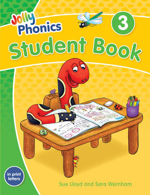 Book cover for Jolly Phonics Student Book 3: In Print Letters (American English Edition)