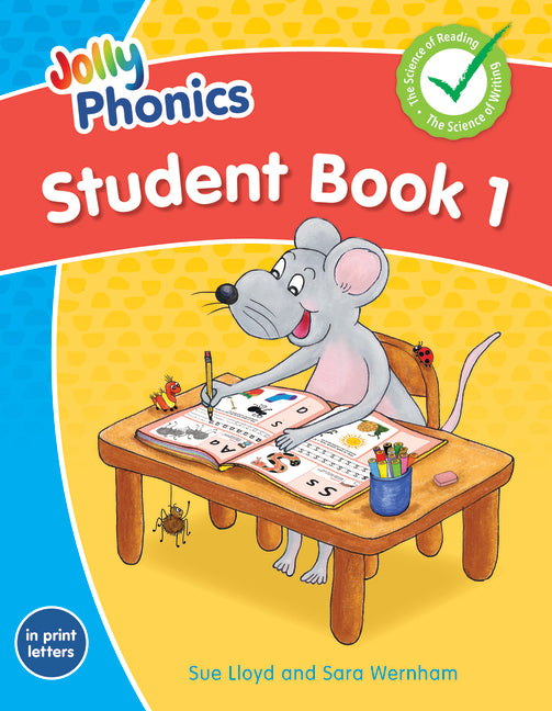 Book cover for Jolly Phonics Student Book 1: In Print Letters (American English Edition)