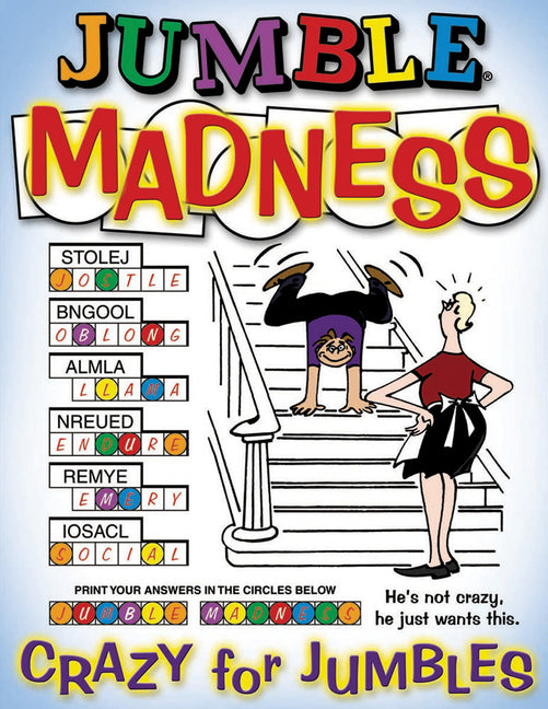 Book cover for Jumble(r) Madness: Crazy for Jumbles(r)