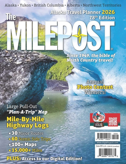 Book cover for Milepost 2026: Alaska Travel Planner
