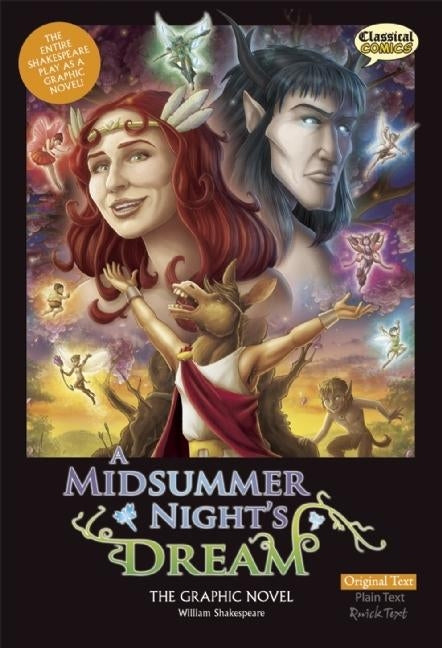 Book cover for Midsummer Night's Dream the Graphic Novel: Original Text