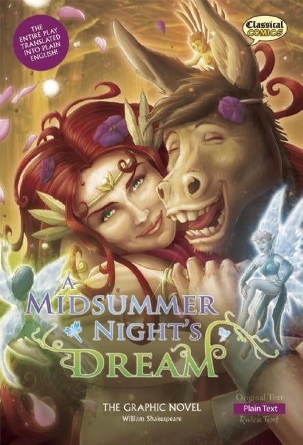 Book cover for Midsummer Night's Dream the Graphic Novel: Plain Text