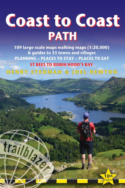Book cover for Coast to Coast Path: British Walking Guide: - St Bees to Robin Hood's Bay Includes 109 Large-Scale Walking Maps (1:20,000) & Guides to 33 Towns and Vi