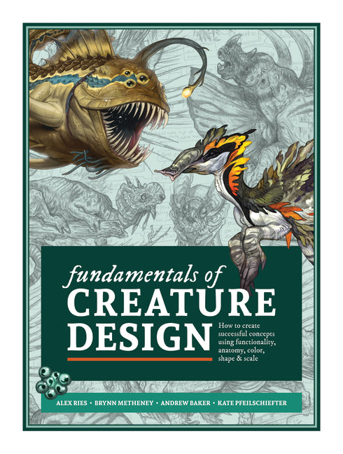 Book cover for Fundamentals of Creature Design: How to Create Successful Concepts Using Functionality, Anatomy, Color, Shape & Scale