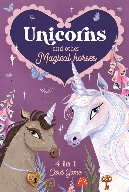 Book cover for Unicorns & Other Magical Horses: 4 in 1 Card Game: Enjoy 4 Classic Games in 1 with These Beautifully Illustrated Cards