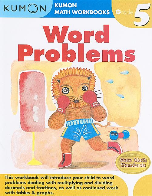 Book cover for Kumon Grade 5 Word Problems