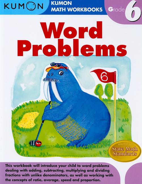Book cover for Kumon Grade 6 Word Problems