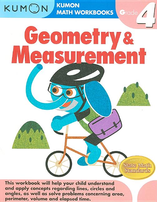 Book cover for Kumon Grade 4 Geometry and Measurement