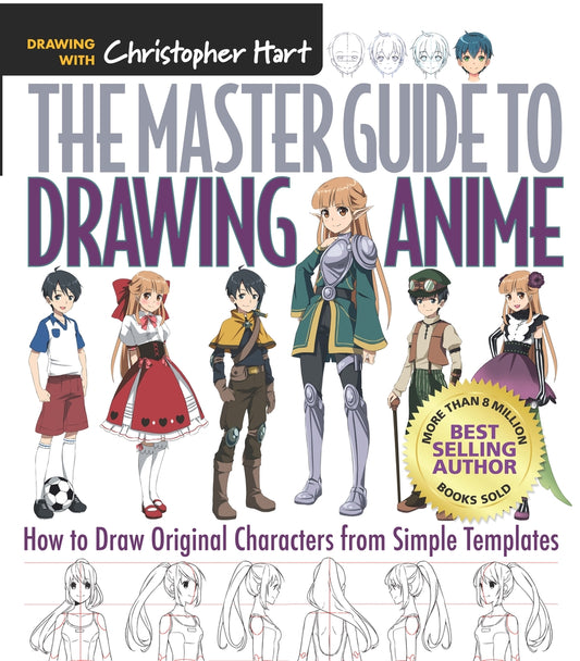 Book cover for Master Guide to Drawing Anime: How to Draw Original Characters from Simple Templates