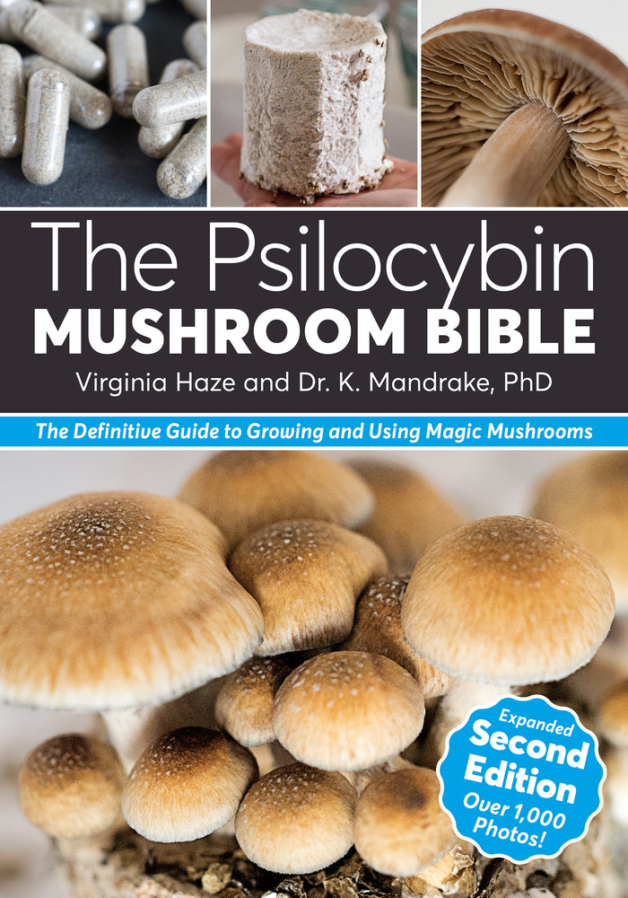 Book cover for The Psilocybin Mushroom Bible: The Definitive Guide to Growing and Using Magic Mushrooms