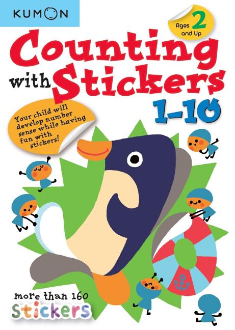 Book cover for Kumon Counting with Stickers 1-10