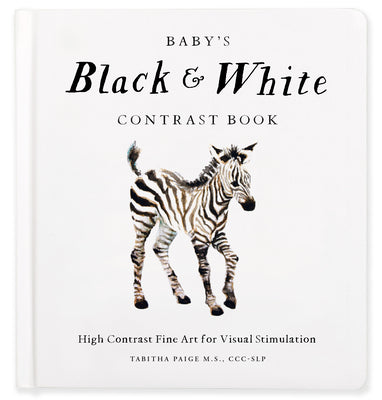 Book cover for Baby's Black and White Contrast Book: High-Contrast Art for Visual Stimulation at Tummy Time