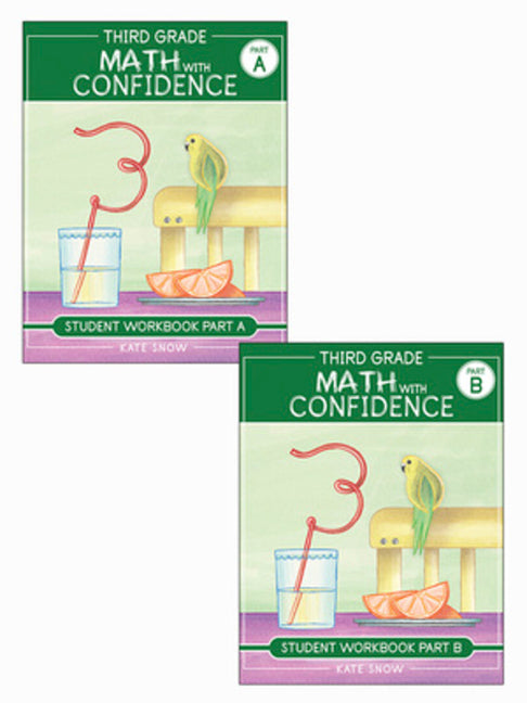 Book cover for Third Grade Math with Confidence Student Workbook Bundle