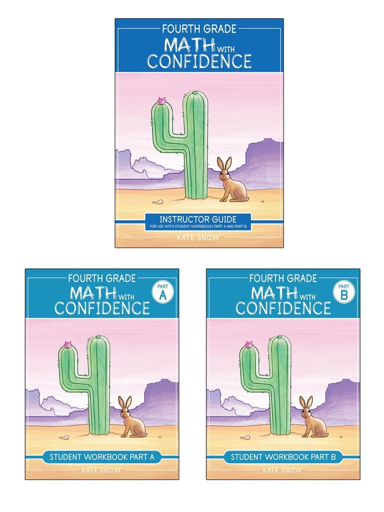 Book cover for Fourth Grade Math with Confidence Complete Bundle